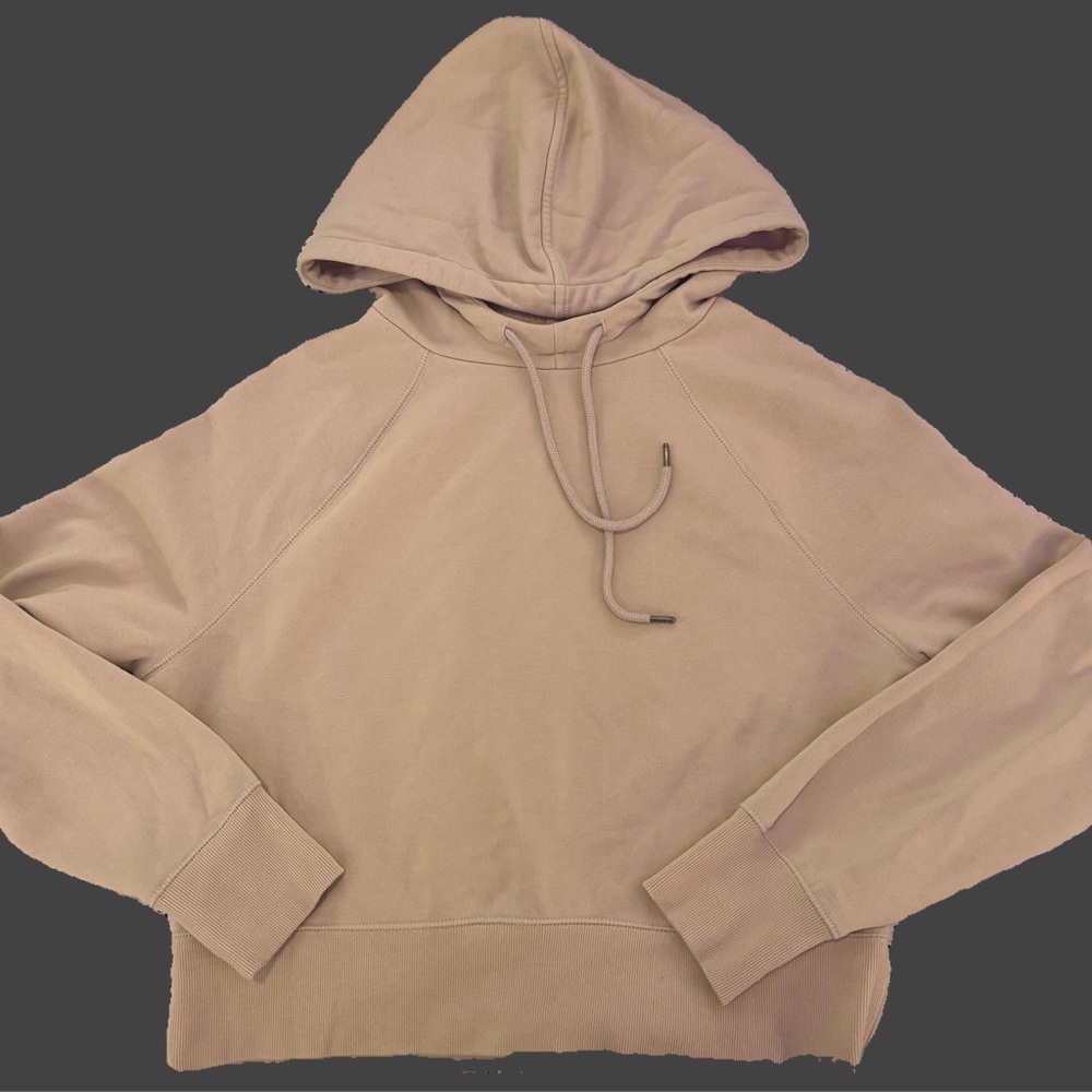 Crop top beige hoodie
